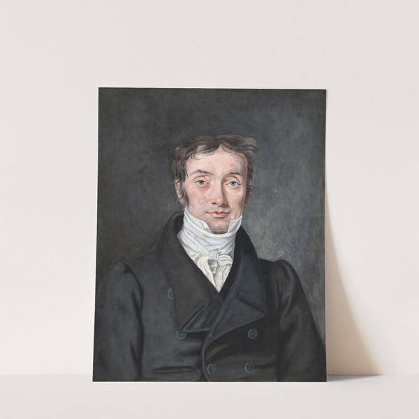 Portræt af skolelærer Hans Jensen Visby (1777-1870), fra Aagerup, Ramløse sogn by P. C. Skovgaard