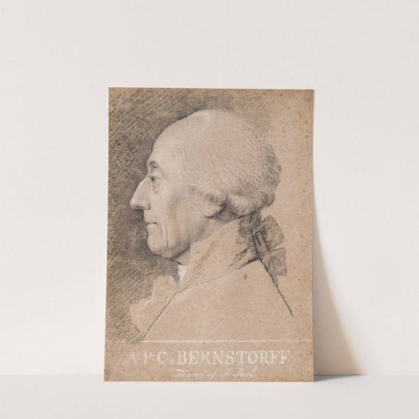 Portræt af statsmanden A.P. Bernstorff by Jens Juel