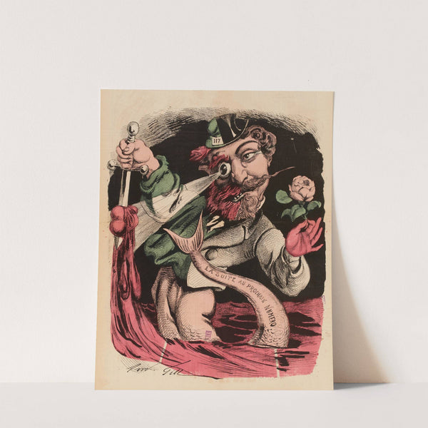 Portrait authentique de Rocambole (1867) by André Gill