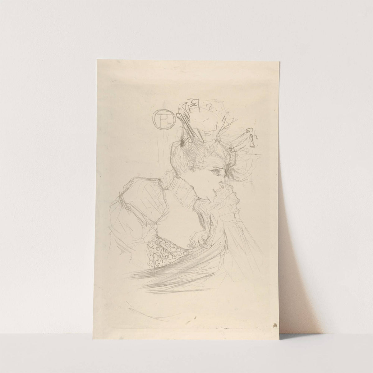 Portrait Bust of Mademoiselle Marcelle Lender (1895) by Henri de Toulouse-Lautrec