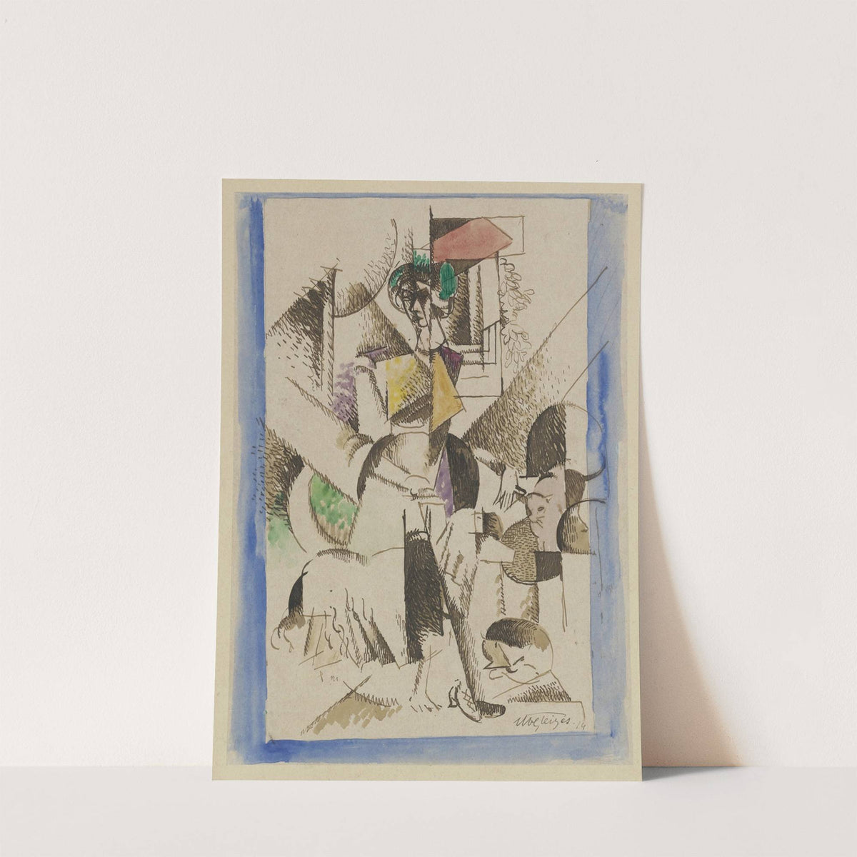 Portrait cubiste (1914) by Albert Gleizes