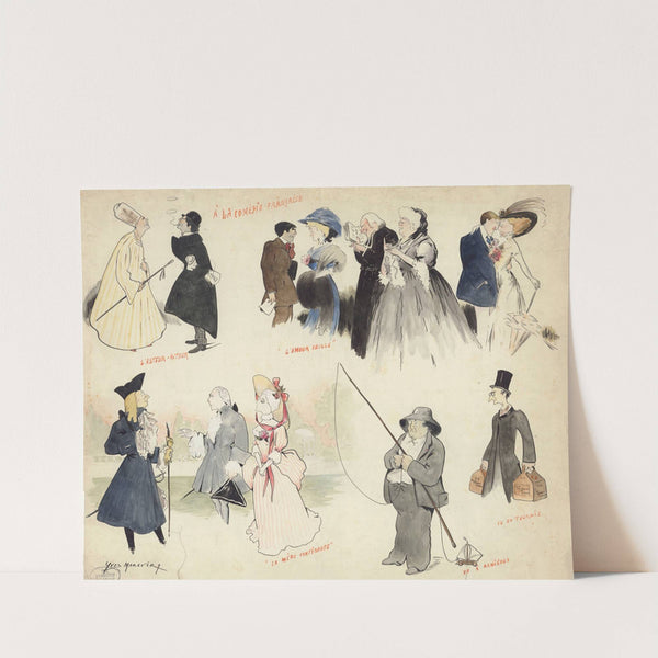 Portrait d’acteurs (1907) by Yves Marevéry