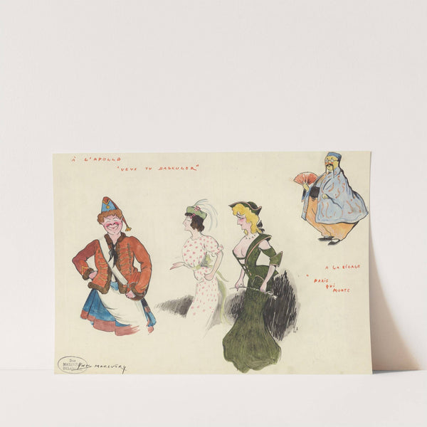 Portrait d’acteurs (1907) by Yves Marevéry