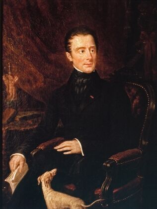 Portrait d’Alphonse de Lamartine (1790-1869), poète et homme politique