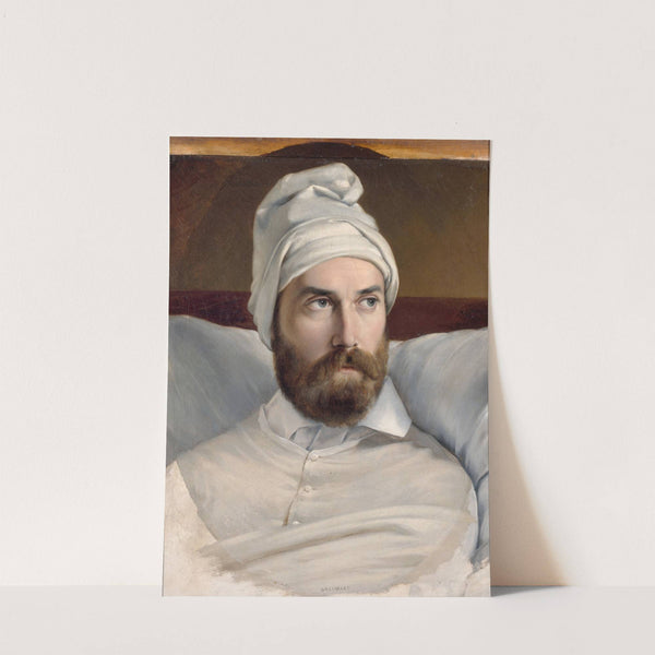 Portrait d'Auguste Hesse (1795-1869), peintre d'histoire, membre de l'Institut. by Nicolas Auguste Galimard