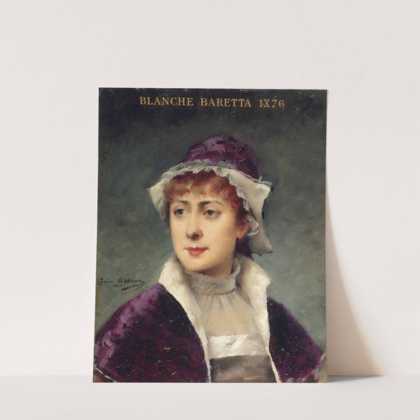 Portrait de Blanche Baretta (1855-1939), sociétaire de la Comédie-Française (1883) by Louise Abbéma