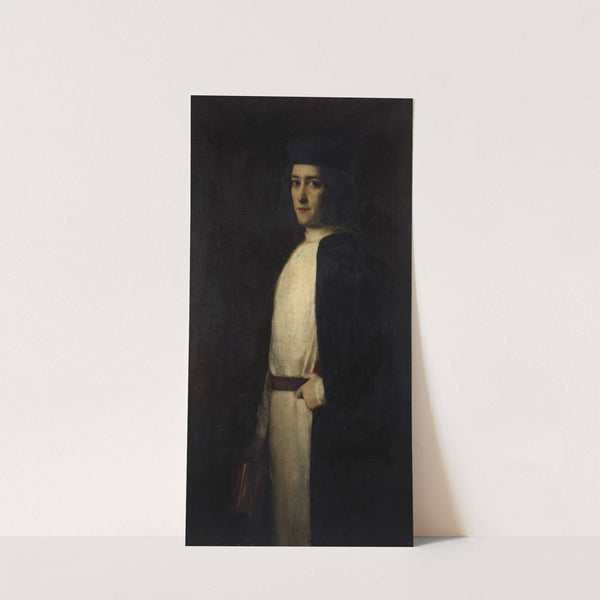 Portrait de Caroline Segond-Wéber (1867-1945), sociétaire de la Comédie-Française, dans le rôle de Danielo de 'La Reine Fiammette' de Catulle-Mendès by Marie Villedieu