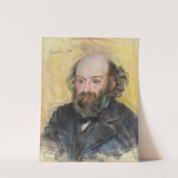 PORTRAIT DE CÉZANNE (1880) by Pierre-Auguste Renoir