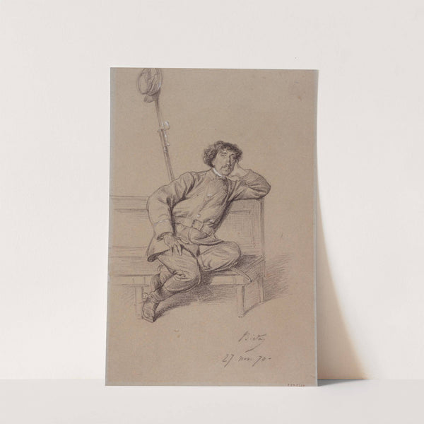 Portrait de Charles Garnier pendant le siège de Paris. (1870) by Alexandre Bida