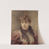 Portrait de Daniel Lesueur (Jeanne Loiseau,1860-1921, dite), femme de lettres. by Paul Émile Chabas
