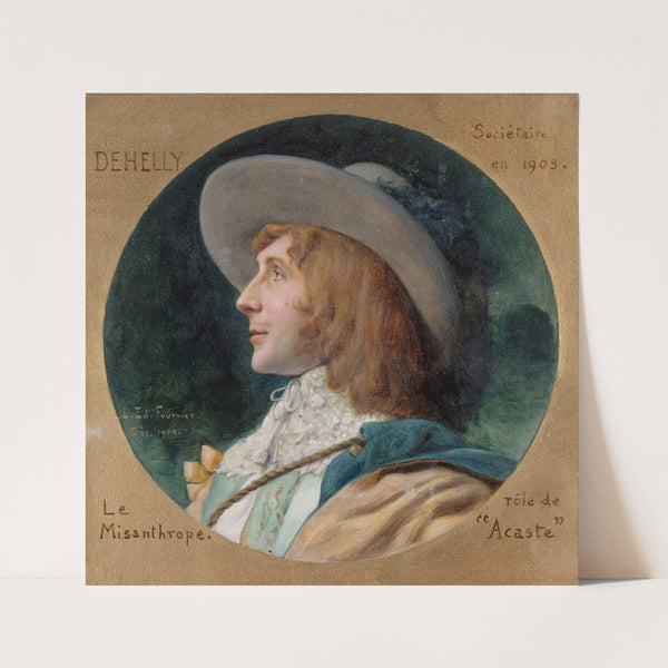 Portrait de Emile Dehelly (1871-1969), sociétaire de la Comédie-Française, dans le rôle d’Acaste du Misanthrope. (1909) by Louis Édouard Fournier