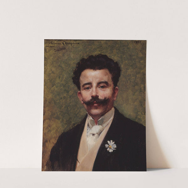 Portrait de Félicien Champsaur (1859-1934), romancier by Paul Saïn