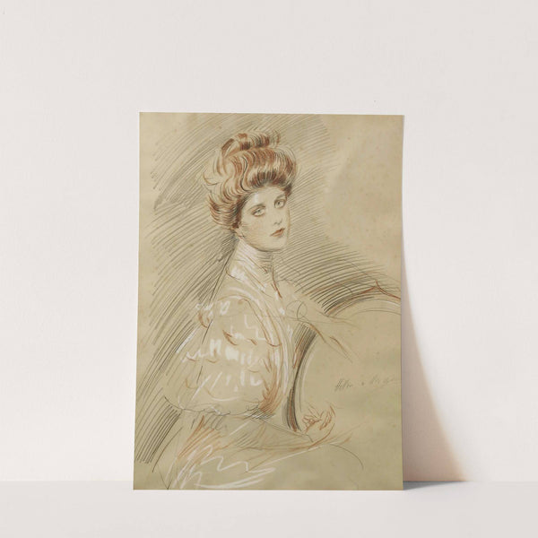 Portrait De Femme by Paul César Helleu