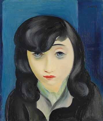 Portrait de femme à la frange