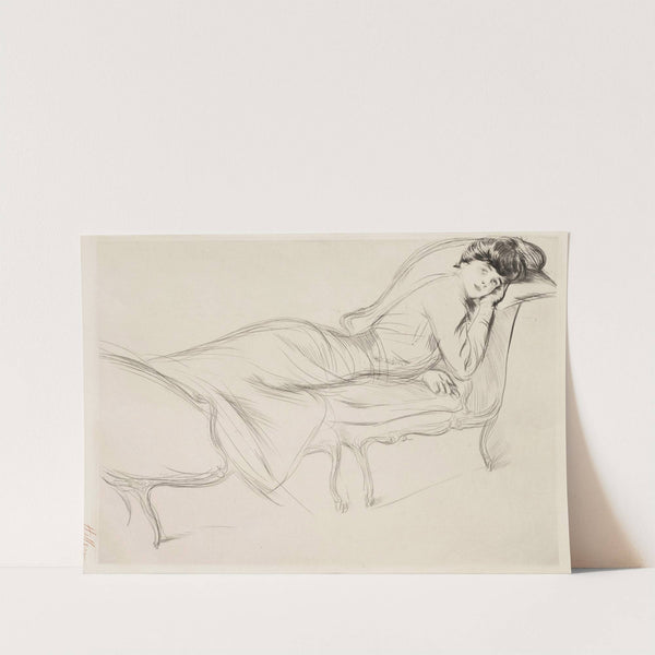 Portrait de femme alanguie by Paul César Helleu