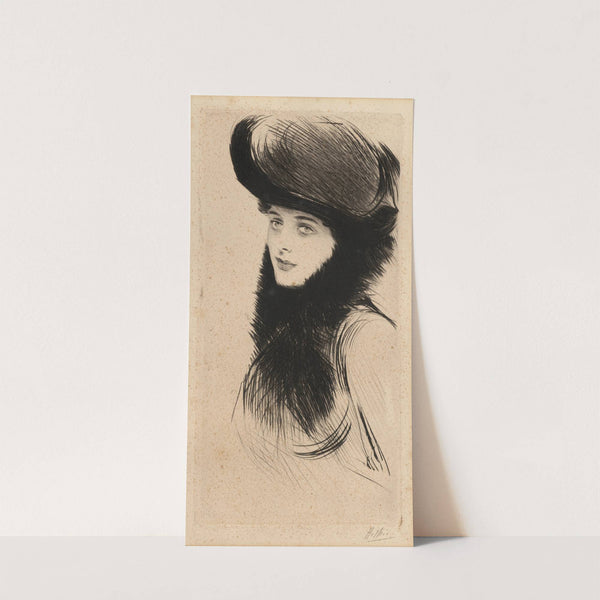Portrait de femme au chapeau by Paul César Helleu