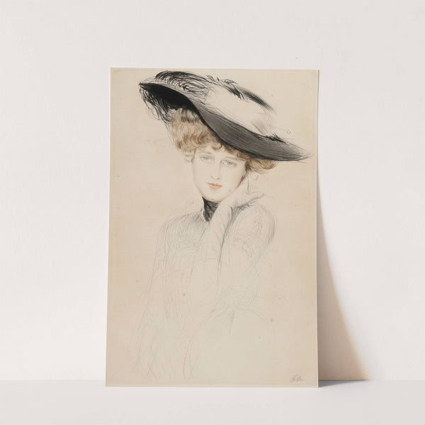 Portrait de femme au chapeau by Paul César Helleu