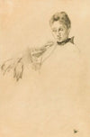 Portrait de femme avec étude de positionnement de bras droit