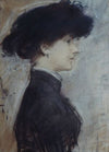 Portrait de femme de profil