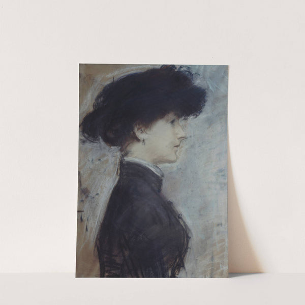 Portrait de femme de profil by Paul César Helleu