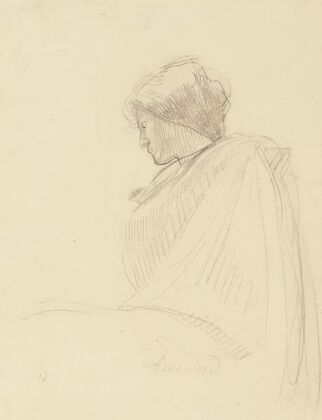 Portrait de femme de profil