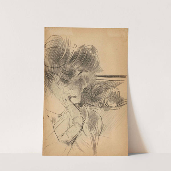 Portrait de femme de profil en buste (1905) by Giovanni Boldini