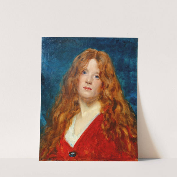 Portrait de femme rousse.1876 by Carolus-Duran