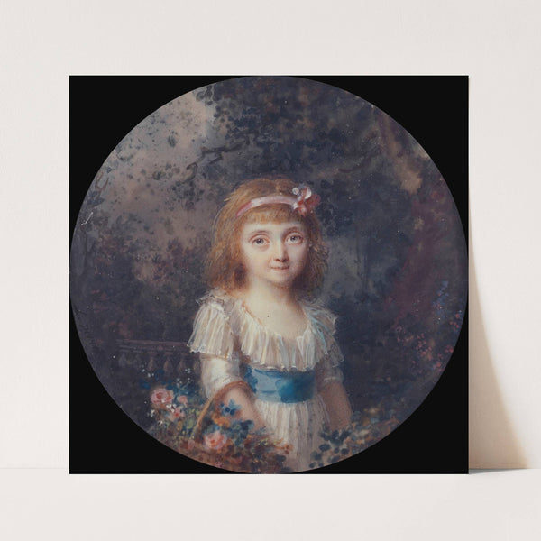 Portrait de fillette dans un parc by Lié Louis Périn-Salbreux