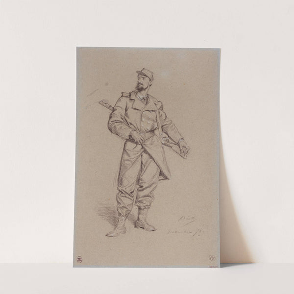 Portrait de G. Clairin, artiste peintre, pendant le siège de Paris. (1870) by Alexandre Bida