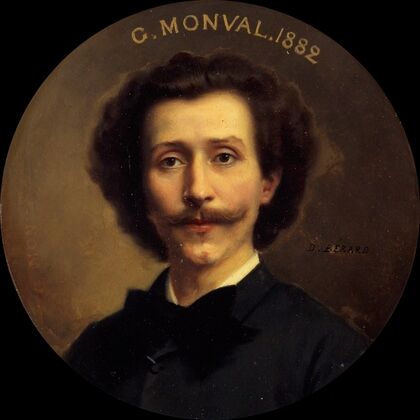 Portrait de Georges Monval (1845-1910), archiviste-bibliothécaire de la Comédie-Française. (1883)