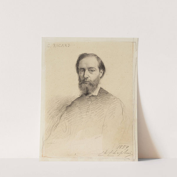 Portrait de Gustave Ricard (1859) by Charles Chaplin