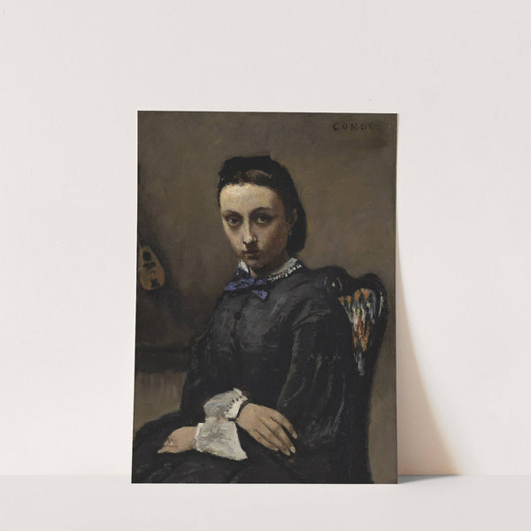 Portrait de jeune femme by Jean-Baptiste-Camille Corot