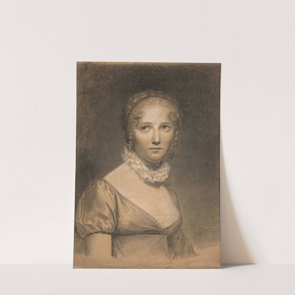 Portrait de jeune femme au col troubadour by Constance-Marie Charpentier