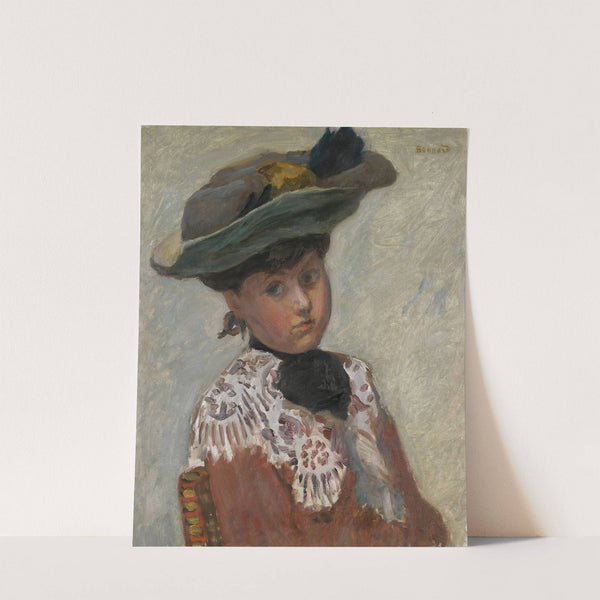 Portrait de Jeune Femme Or Le Chapeau by Pierre Bonnard