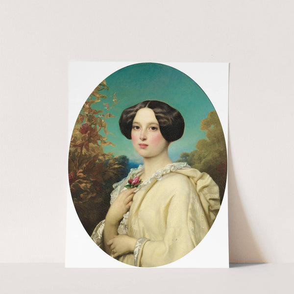 Portrait de jeune fille (1856) by Jozef Van Lerius