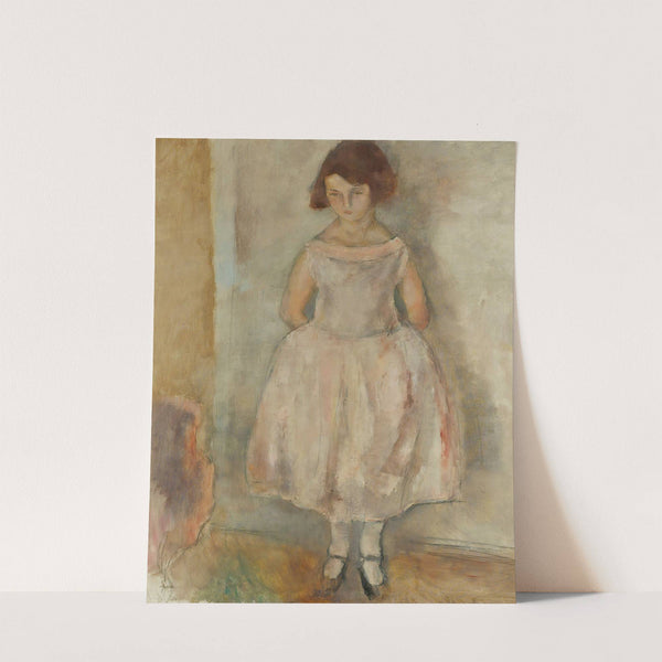 Portrait De Jeune Fille by Jules Pascin