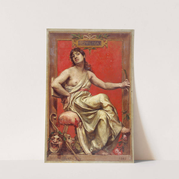 Portrait de Julia Bartet (1854-1941), en allégorie de la Comédie. (1885) by Joseph Blanc