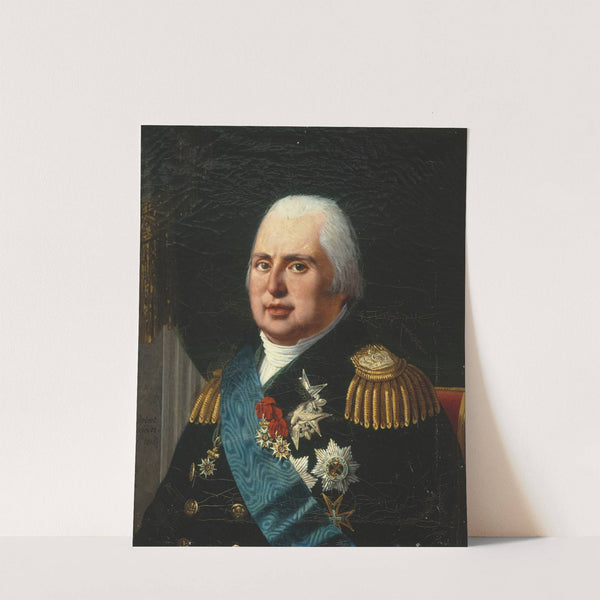 Portrait de Louis XVIII (1755-1824), roi de France by Robert Jacques François Lefèvre