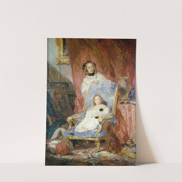 Portrait de Madame Isabey et de sa fille (1840) by Eugène Isabey