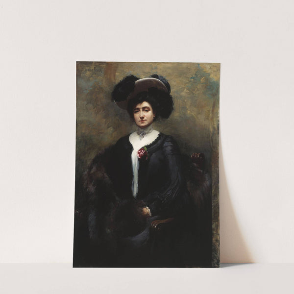 Portrait de Marie-Louise Cognacq, née Jay by Jeanne-Magdeleine Favier