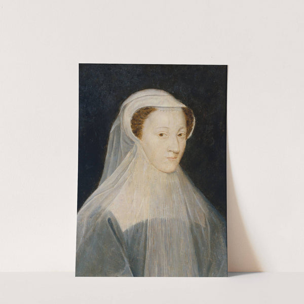 Portrait de Marie-Stuart (1542-1587), reine de France et reine d'Écosse, en costume de deuil by François Clouet