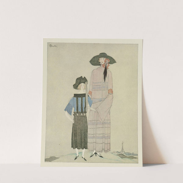 Portrait de Mme V.R. et de sa fille ; Robes, de Jeanne Lanvin (1922) by Charles Martin