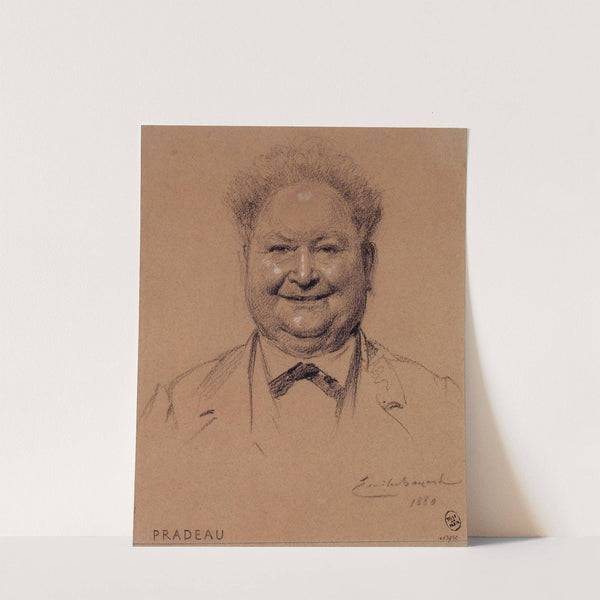 Portrait de Pradeau, acteur du Palais Royal. (1880) by Émile-Antoine Bayard