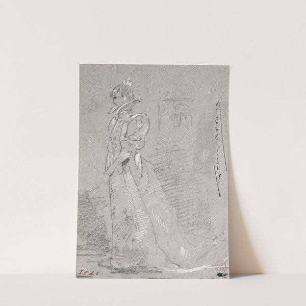 Portrait de Sarah Bernhardt en pied by Louise Abbéma