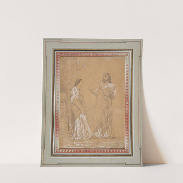 Portrait de Théophile Gautier et de Melle Favart en costumes romains by Gustave Boulanger