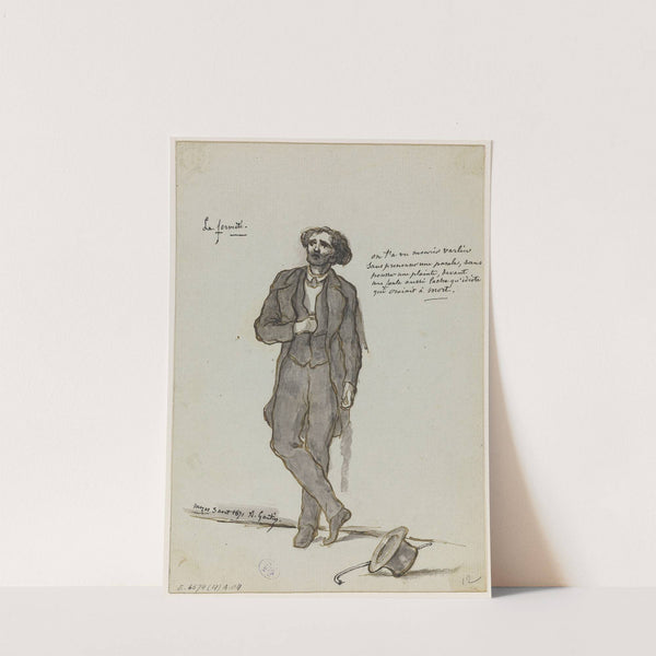 Portrait de Varlin, à la prison Mazas, 12ème arrondissement, en 1871 (1871) by Armand Gautier