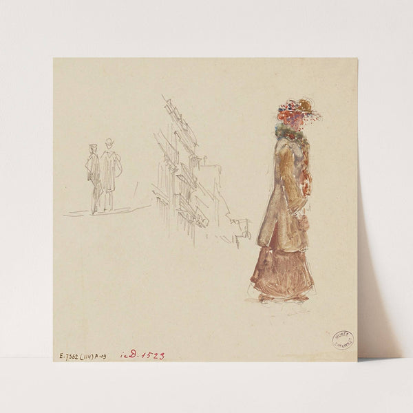 Portrait d’élégante (1895 - 1905) by Frédéric Houbron