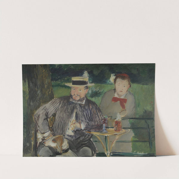 Portrait D’ernest Hoschedé Et Sa Fille Marthe (ca. 1876) by Édouard Manet