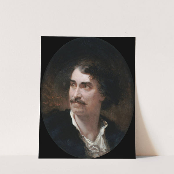 Portrait d’Étienne Mélingue (1808-1875), acteur et sculpteur. (1856) by Adolphe Yvon