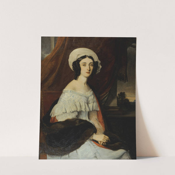 Portrait d’Eugénie Gabrielle Barbou des Courières, baronne Rivet (1838) by Alexandre Marie Colin